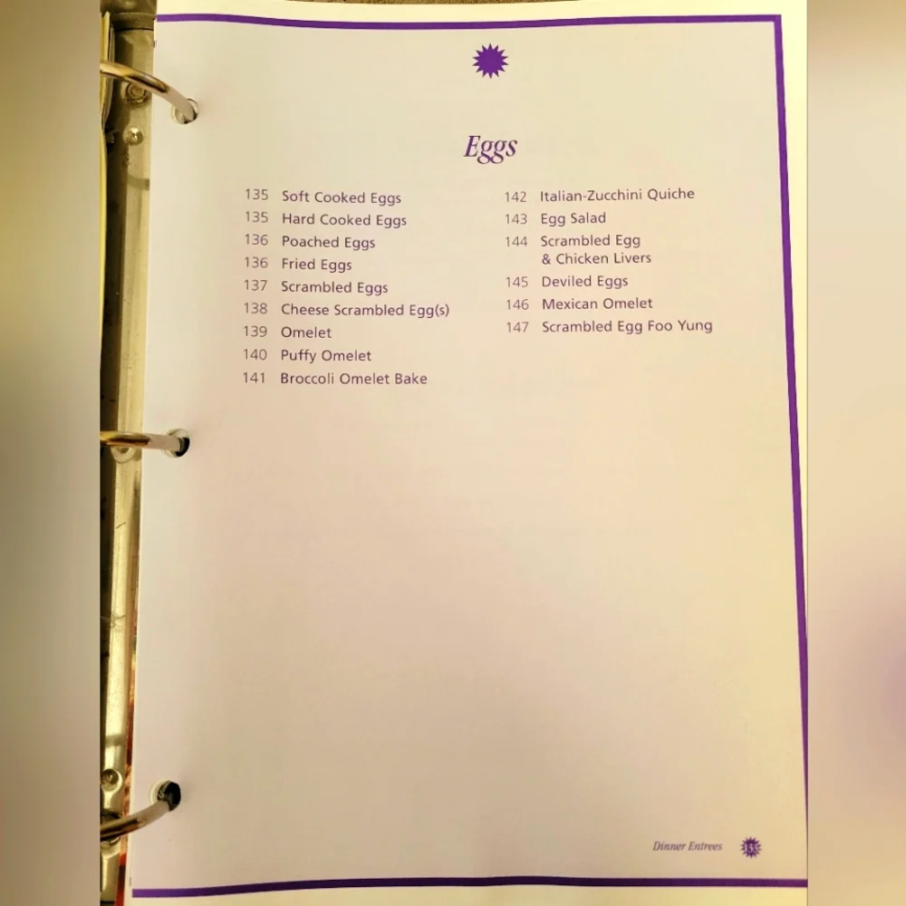 LA Lite Hard Cover Loose Leaf Cookbook Hundreds of Healthy Recipes